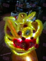 Bar nightclub KTV opening LED luminous lion head red and white lion dance creative performance props