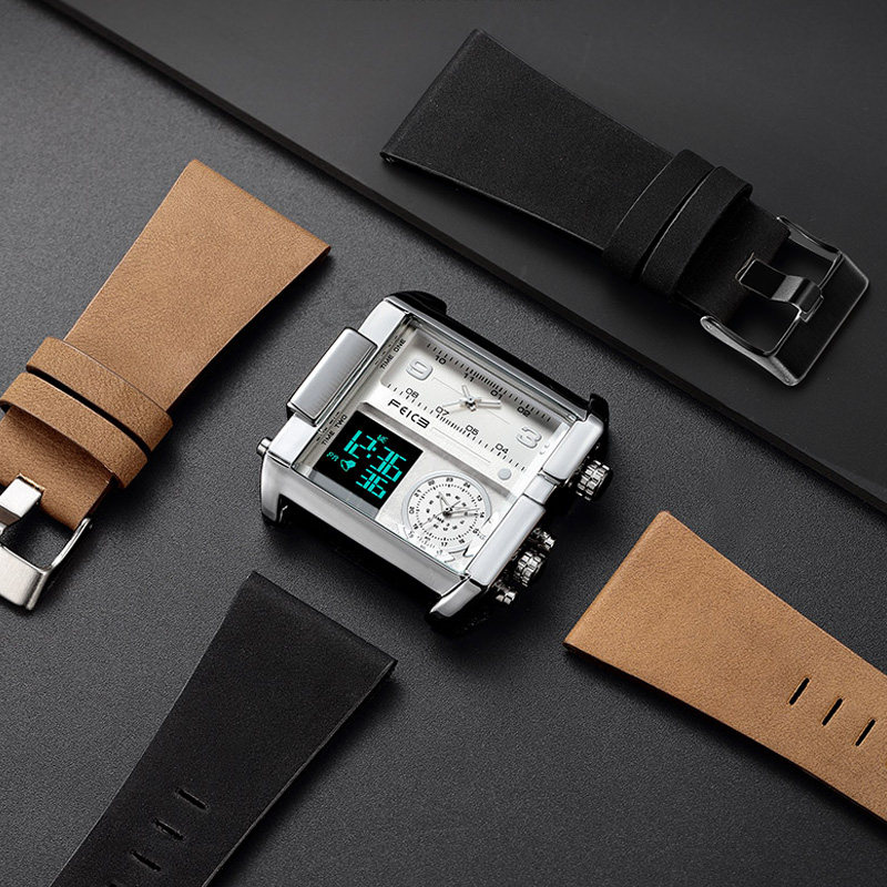 Feike Feike Men's Watch Original Wide Watch Soft - leather New Trend FK030FK038 Steel