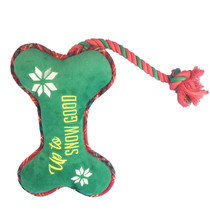 Pet toys Big dog puppies with rope pillow embroidery Interactive sound bite-resistant toys