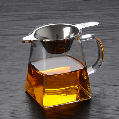 Heat resistant thickened glass fair cup tea Tea Tea Leaf Tea Leaking Tea Sea Suit Koru Tea With Big Horn-Taobao