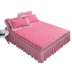 Hàn Quốc bông rửa giường bông váy một mảnh khăn trải giường dày Simmons bảo vệ tay áo đơn hoặc kép giường bìa trượt - Váy Petti Váy Petti