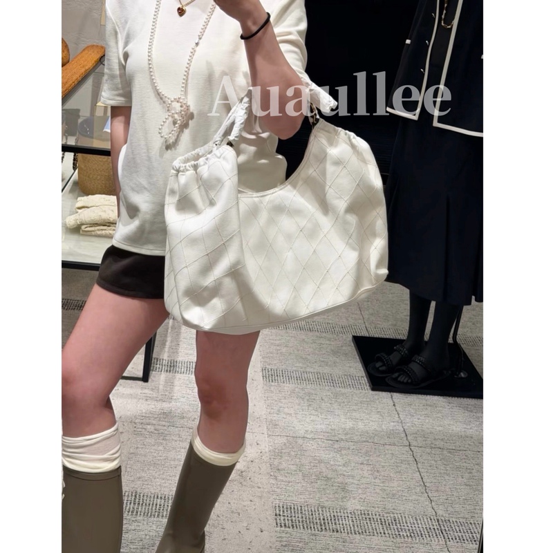 Auaullee Lazy Vacation Style! 26 Denim Tote Bag with a Relaxed Feel, Large Capacity, Single Shoulder Handbag, Beach Bag