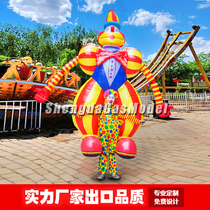 Custom bar activities Custom inflatable walking fat clown gas mold people wear long legs cartoon beckoning gas mold