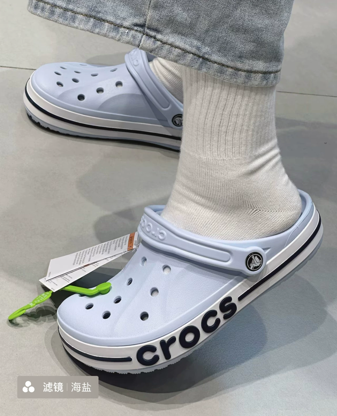 Аутлет Kwai Tsai Crocs Bayaband Crocs пещерные туфли одинаковый стиль для мужчин и женщин, синий
