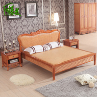 Yi Teng Mei Teng gỗ mây mây giường bất mây giường loại giường mây giường đôi 1.8 m 1.5 m