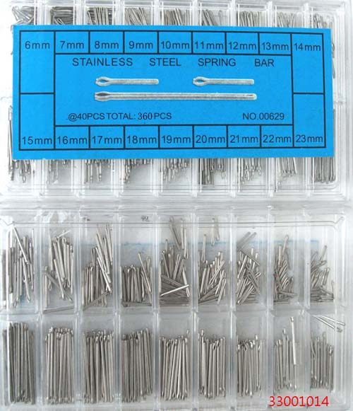 Open pin Pure steel Stainless steel strap accessories Boxed open pin Various strap pins Watch hands