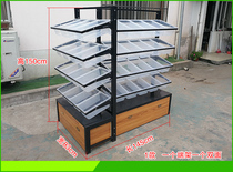 Snack shelf store canteen convenience store supermarket shelf display rack scattered dried fruit snack food display cabinet