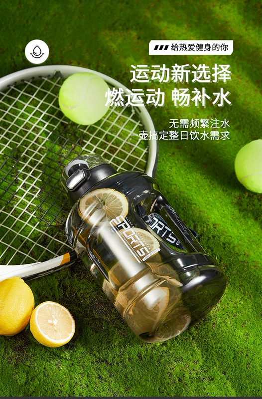 binh dung nuoc dep Cốc nước dung tích lớn cốc thể thao bé trai thể dục bình nước uống nam chai nước lớn sinh viên mùa hè nhựa cô gái cốc binh dung nuoc da binh dung nuoc