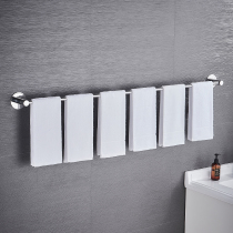 Towel bar non-perforated stainless steel 304 single and double bar bathroom toilet drying towel rack rack suction disc