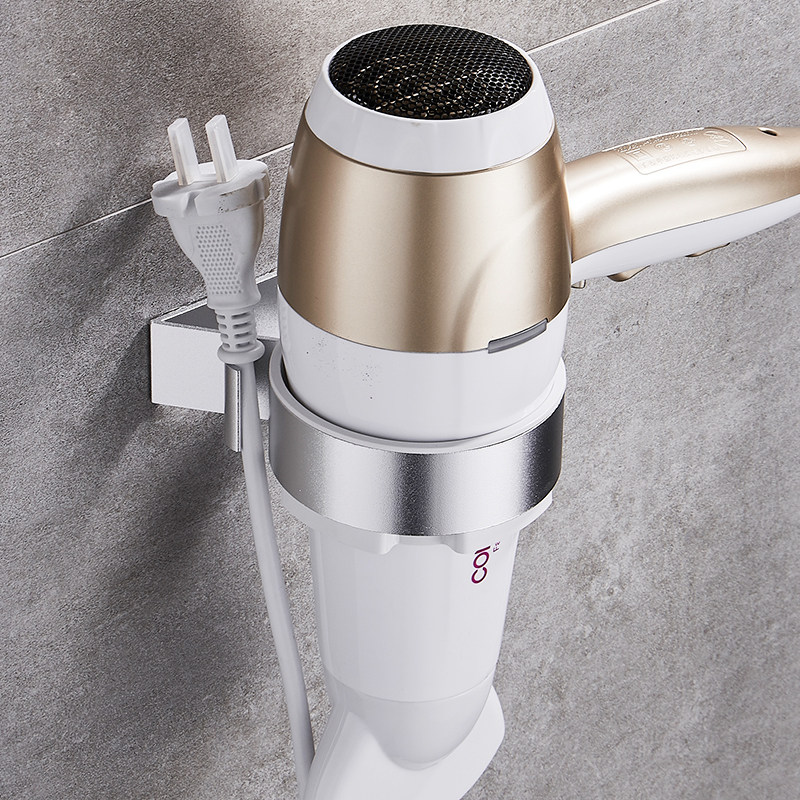 Free Punch Hair Dryer Shelf Wall-mounted bathroom Bathroom Shelve Makeup room Contained Toilet Hair Dryer Rack