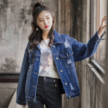 【网红推荐】韩版网红牛仔外套女显瘦
