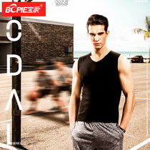 Mens incognito vest Mens Ice Silk Modal Stretch Slim-fit Youth Fitness Sports Hurdler base sweatshirt Summer