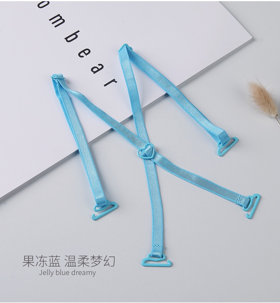2018 phụ nữ mới đồ lót dây đeo vai đẹp trở lại áo ngực rỗng không trơn trượt trong suốt vô hình gợi cảm trăm mảnh phù hợp dây áo hoodie