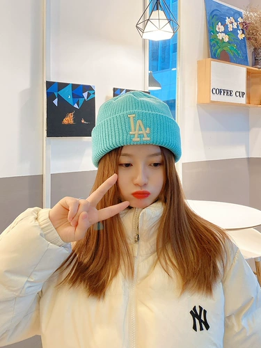 MLB Удерживающая тепло шерстяная классическая зимняя вязаная шапка