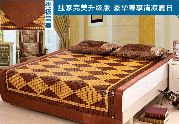 Thảm trải giường Mahjong 1,8 tấm đôi ghế mat 1,5 tre mat mạt chược chống trượt ghế gấp nệm nước