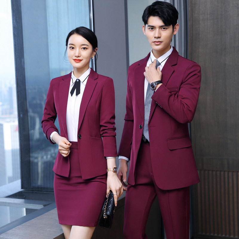 Red Suites Hotel Western Restaurant Front Design Worksuit stylish business dress to work suit