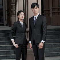Mens and womens same suit hotel sales department professional dress interview civil servant work clothes suit groom suit autumn and winter
