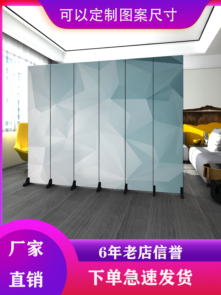 Nordic simple screen partition wall Bedroom block home living room Dining room Folding mobile fabric Economical folding screen