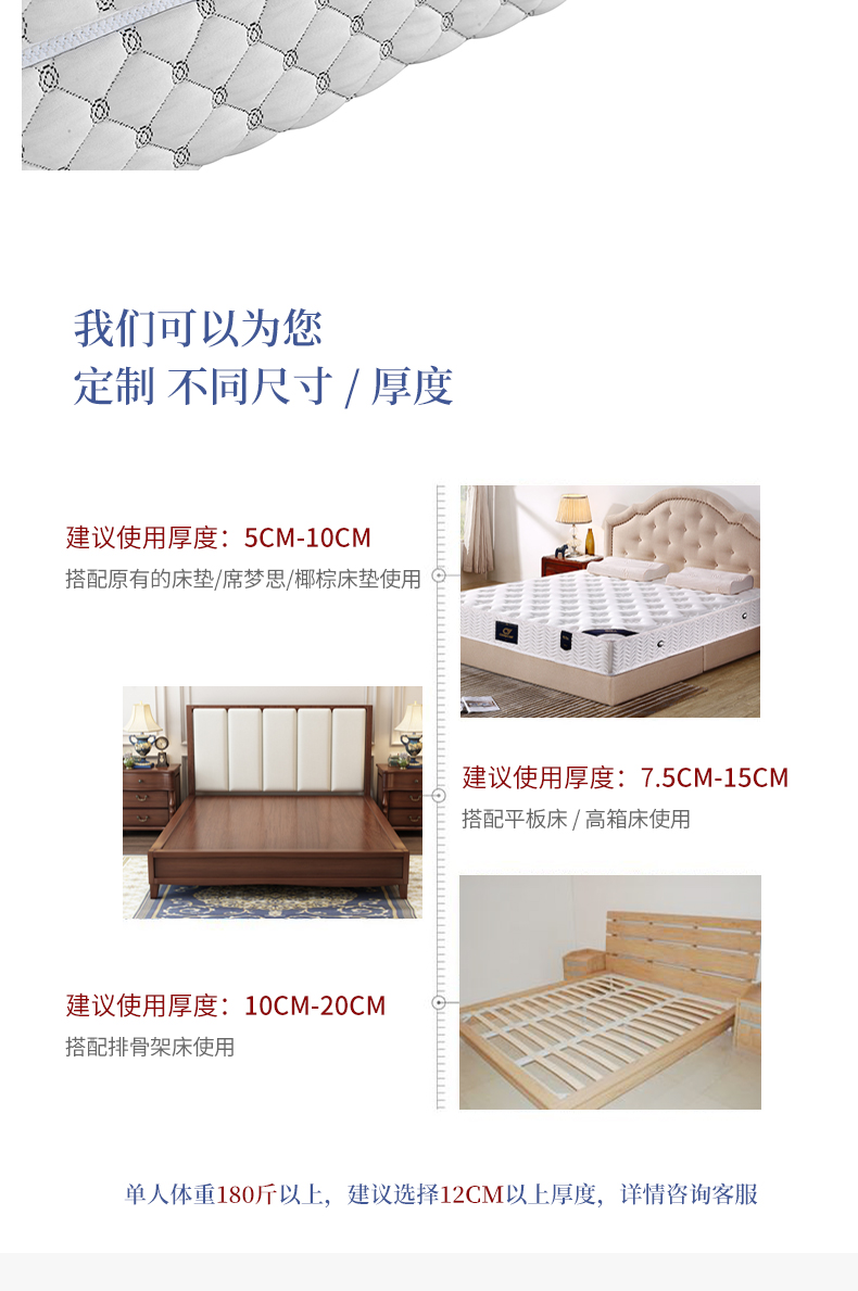 nệm cao su 1.8m1.5 Metalist nước nhập khẩu nệm cao su thiên nhiên Simmons nệm 10cm custom-made đôi - Nệm kymdan nệm