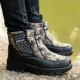 Giày nam mùa đông tuyết cộng với nhung mềm chống trượt giày cotton ấm trung và cũ ngắn giầy boot nam