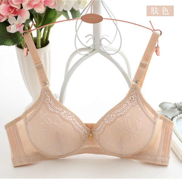 Tingma bra bra bra thoải mái không có vòng thép mùa hè điều chỉnh rập khuôn 3/4 cup bra bra áo ngực không dây