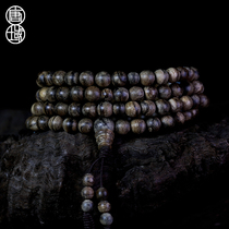 Tangyu Cambodia braces 108 men and women Black Oil cool fragrant rhyme rosary beads bracelet
