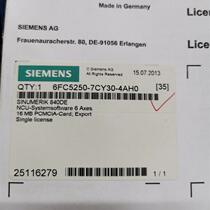 6FC5250-7CY30-4AH0 840DE CNC software 6FC52507CY304AH0