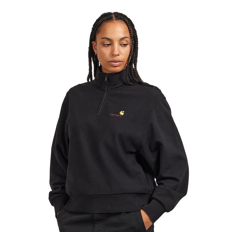 Overseas Purchasing Agent for Carhartt Wip Women's Sports Sweatshirt with Brushed Interior, Soft and Skin-Friendly, Half-Zip High Collar