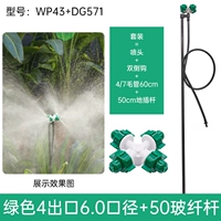 Зеленый 4 выходы 6,0 диаметром вставка 50 см WP43+DG571