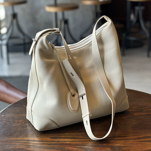 Вместительная и большая сумка через плечо для отдыха, сумка на одно плечо, из натуральной кожи