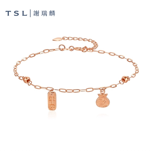 Tsl Xie Ruilin Wish Series 18K Золотой браслет PING Cai Fu Bao Fangfu выбрал Mandarin Women's New Ag677