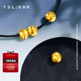 Золотой браслет с одной бусиной, бусины, браслет из красной нити, кошачий глаз, 3D