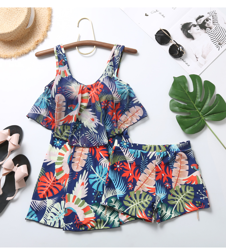 2018 cặp đôi mới chia hai mảnh che bụng thon gọn thép gợi cảm hỗ trợ kích cỡ ngực tụ tập áo tắm mùa xuân nóng bỏng 	đồ đi biển cặp đôi	