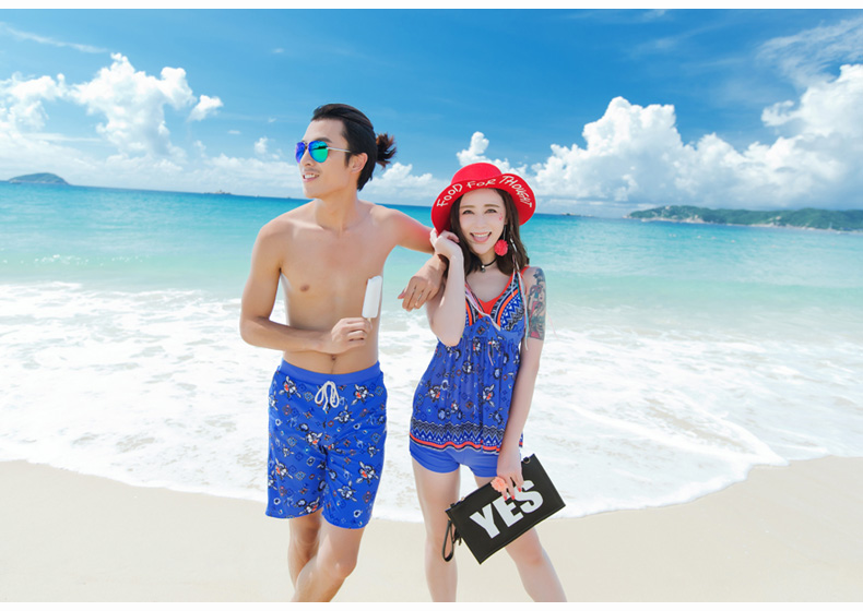 Thời trang mới năm quần ướt và khô nam thoải mái đi biển quần bơi bên bờ biển XL kỳ nghỉ xuân nóng - Quần bãi biển 	quần đi biển bé trai