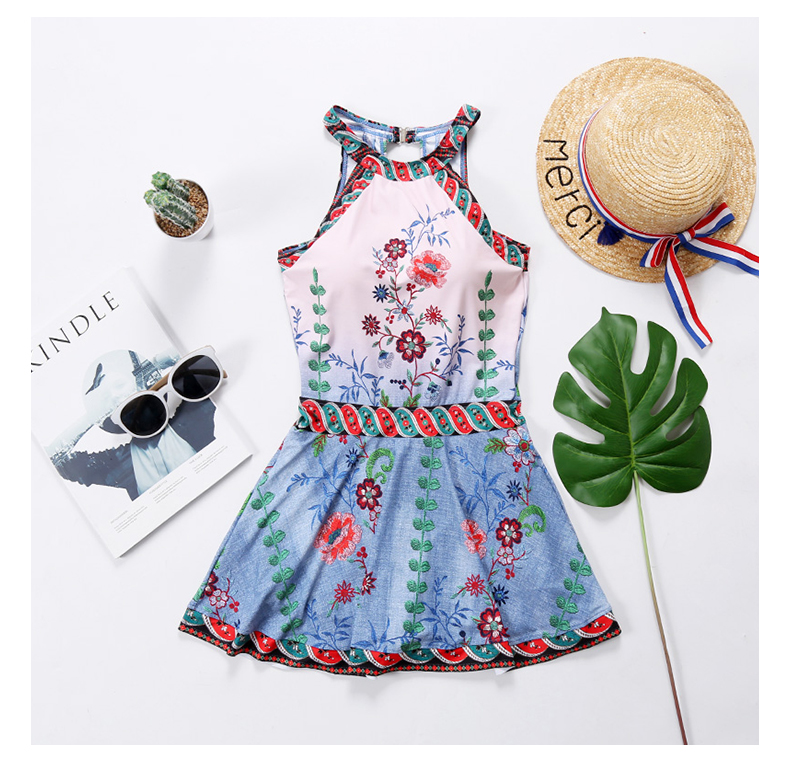Mới đồ bơi đôi thoải mái nam quần đi biển bảo thủ mỏng che bụng váy một mảnh thép tấm tụ tập đồ bơi nữ 	đồ đi biển cho cặp đôi