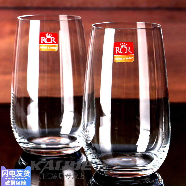 Italy RCR imported crystal glass whiskey glass spirit glass foreign wine glass creative beer mug tea cup