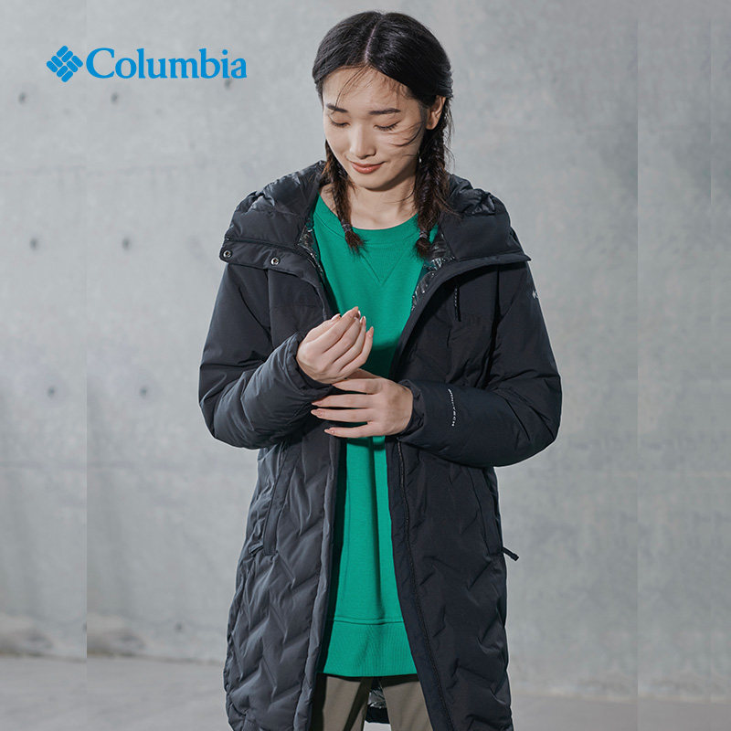 Columbia Columbia Thermal Energy Reflection Waterproof Hot Pressing Mid-Length Lightweight Slim Down Jacket Women WR0319