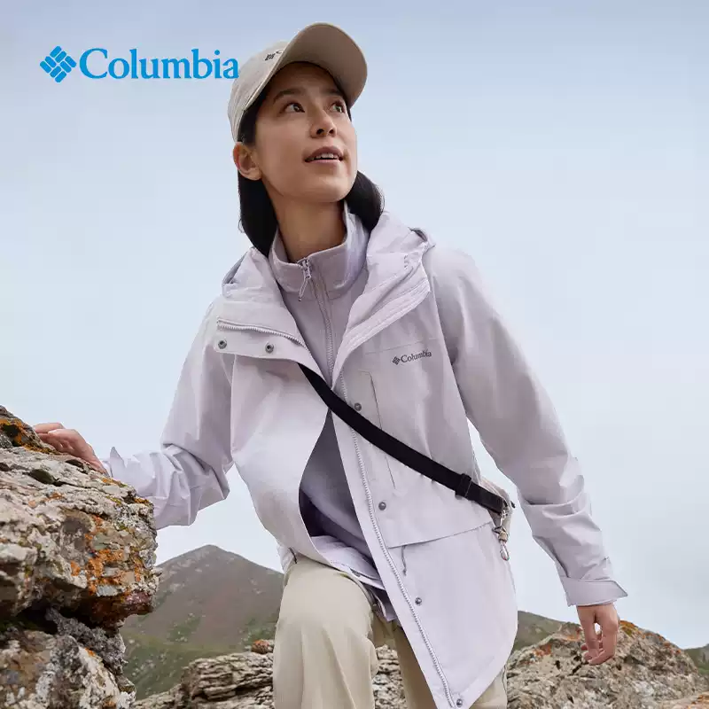 【add to cart for li jiaqi's fashion festival on october 19th】columbia men's and women's fleece-lined 3-in-1 down jacket