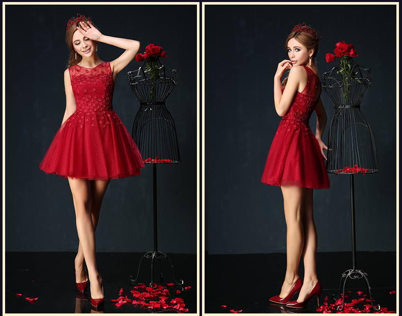 Summer 2015 new Korean shoulders large graphics thin bride red flower service of bows banquet evening dresses red custom image, prices, brand platters! The elections are supplied in the national character of distribution, so action, buy now enjoy more preferential! As soon as possible.