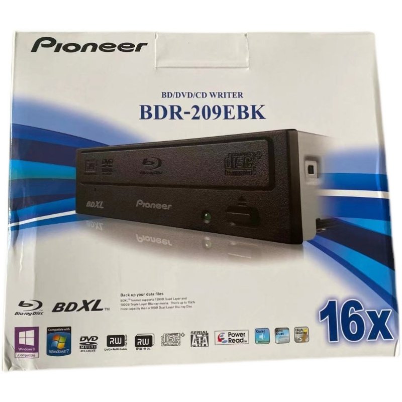Pioneer 16X Desktop Built-in serial port Blu-ray Burner CD player BDR-209 EBK support BD128G