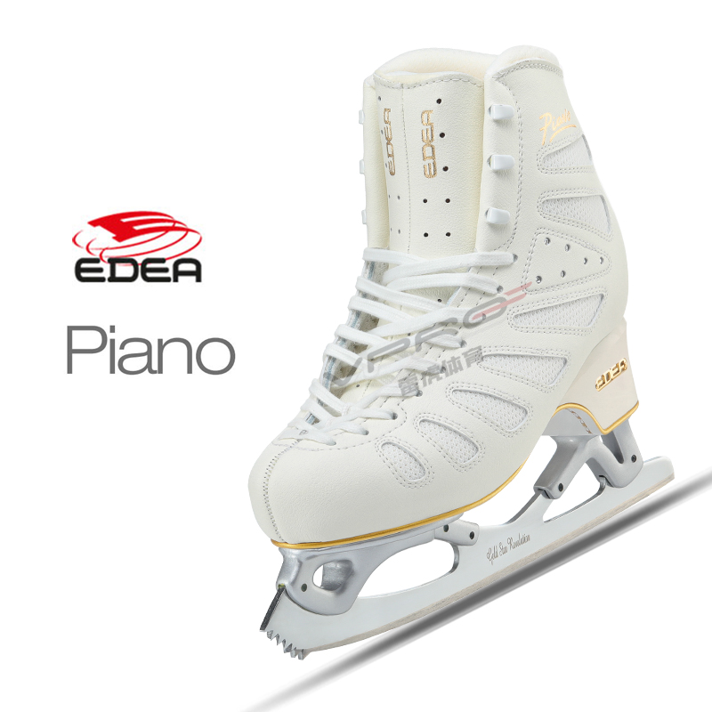 EDEA Italian skates 7 stars above PiANO hand made children's pattern ice knife shoes for adult women skates