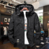 Áo khoác size lớn mùa xuân và mùa thu mẫu nam mới bay bình thường thương hiệu thời trang nam giới trẻ trung cộng với áo gió béo - Áo khoác đôi áo phông nam hàng hiệu Áo khoác đôi