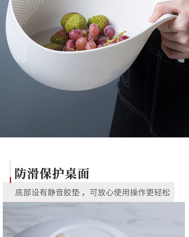 Xiancai basins creative basket whale plastic drop contracted household ceramic rice bowl of fruits and vegetables cleaning basket waterlogging under caused by excessive rainfall