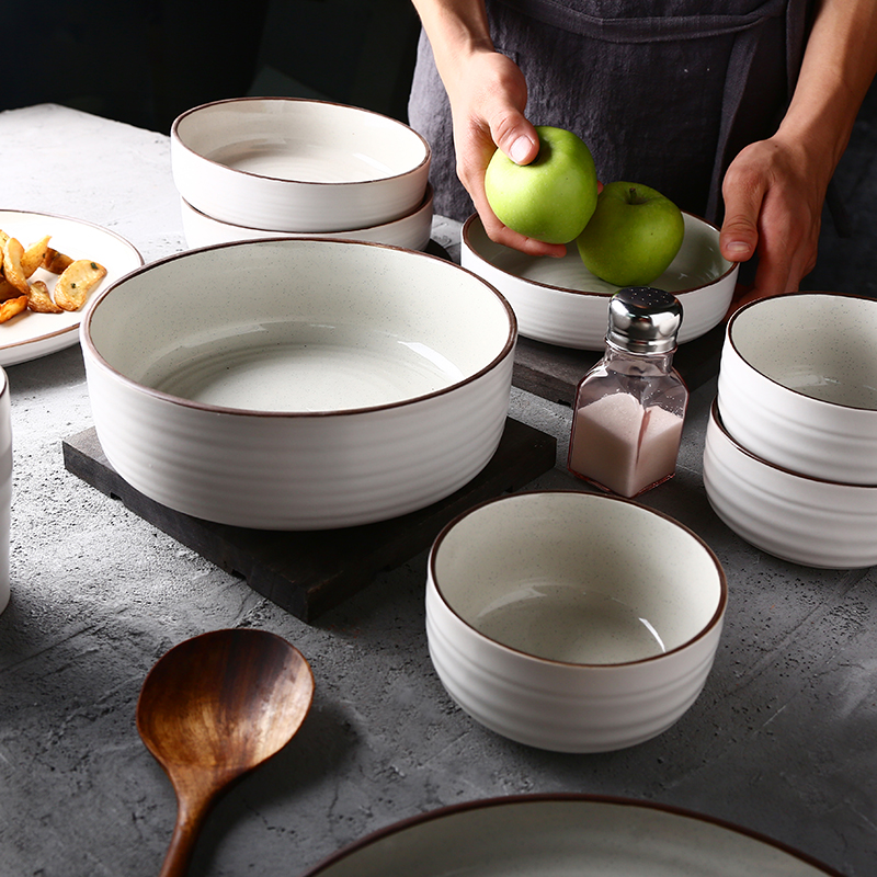 Creative dishes suit weston original glaze ceramic tableware household contracted bowl dish dish dish dish bowl