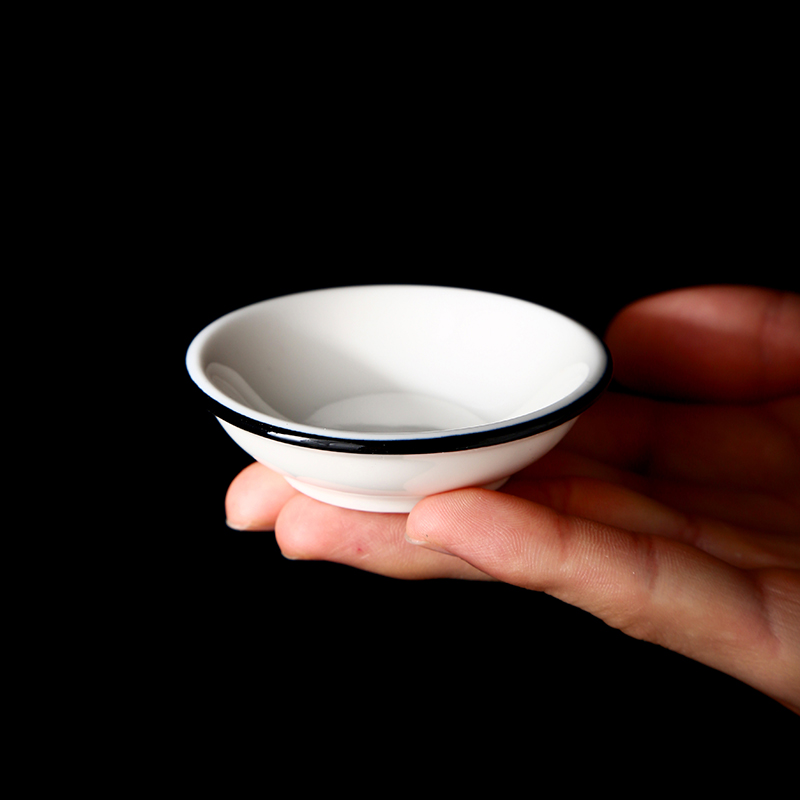 Flavour dish simple single ceramic disc of small dishes with household new mini tomato sauce dish restaurant to taste the dishes