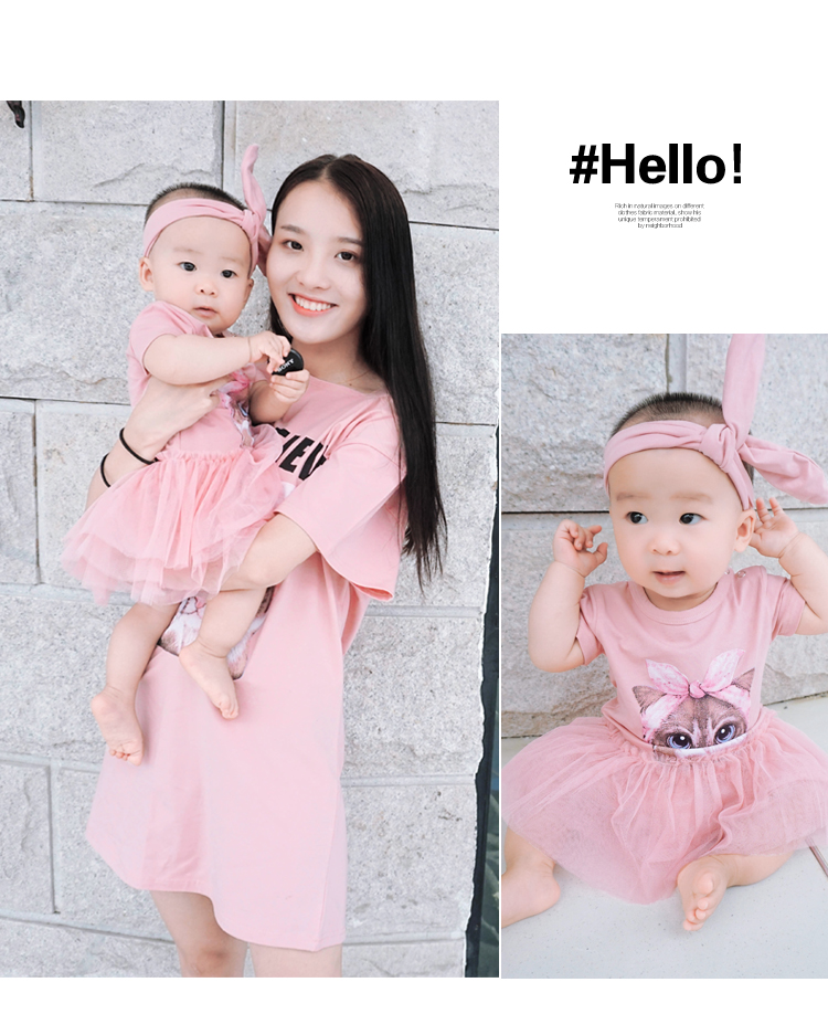 Trang phục cha mẹ cho con hè 2018 mới mẹ và con của gia đình ba gia đình toàn gia đình ăn mặc áo thun đồng phục gia đình cao cấp