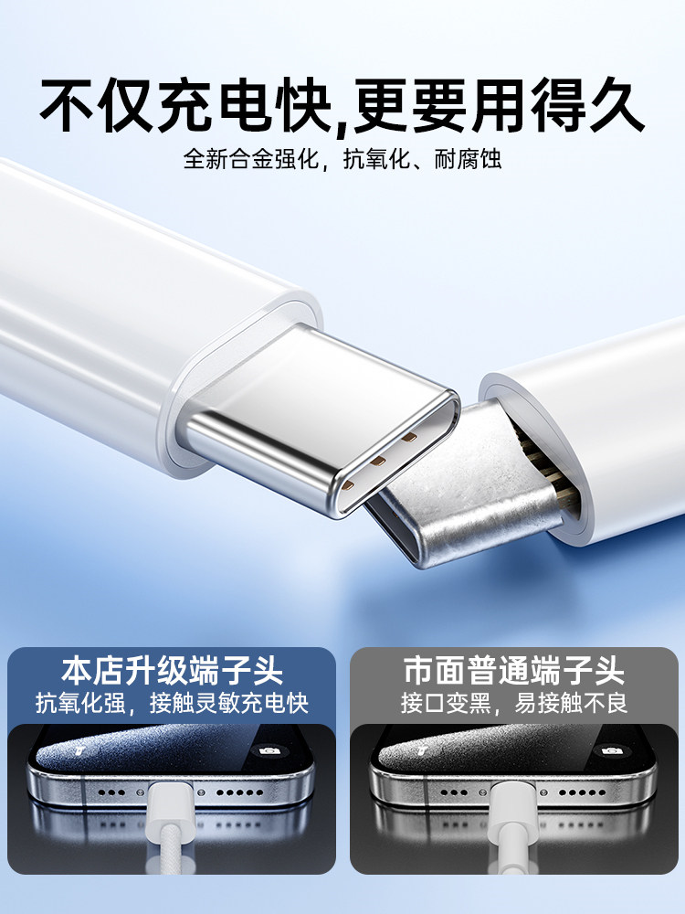 [Authenticity Guaranteed] Bs Compatible Apple 15 Pro Max Charging Cable Pd30W Fast Charging Cable iPhone 16 /17 Data Cable 14Plus Phone 13 Tablet iPad Pro Charger Cable 12/11