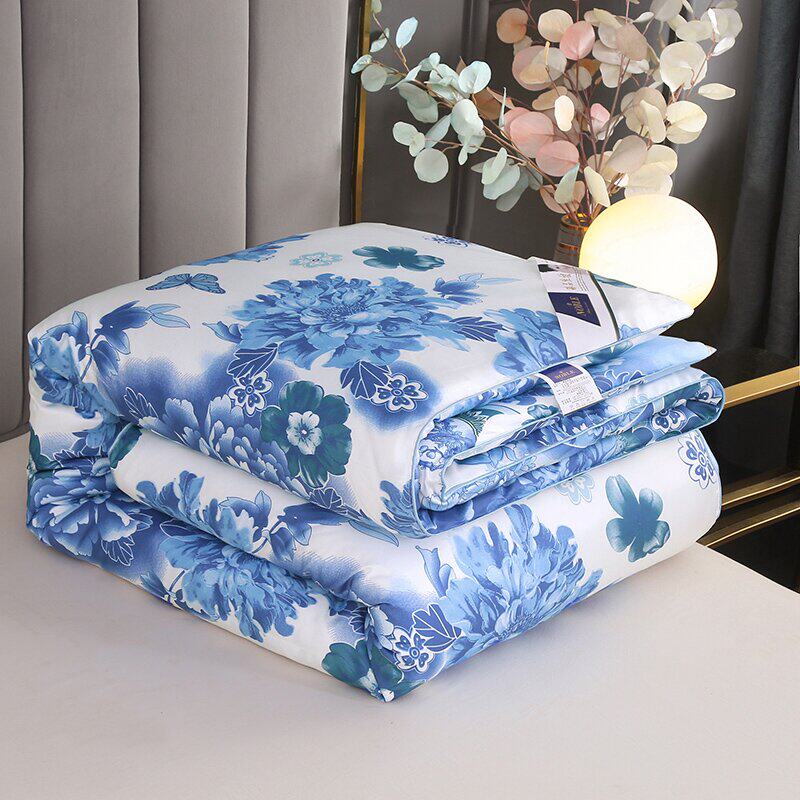 Silk quilt 100% mulberry silk t quilt winter quilt core air conditioning quilt summer quilt spring and autumn Four Seasons Universal single quilt