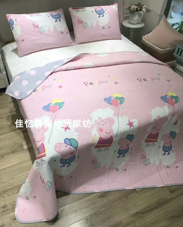 Twill bông phong cách Hàn Quốc bí mật quilting mùa hè tấm trải giường nệm mùa hè bộ đồ giường mát mẻ ba bộ ga giường everon giảm giá