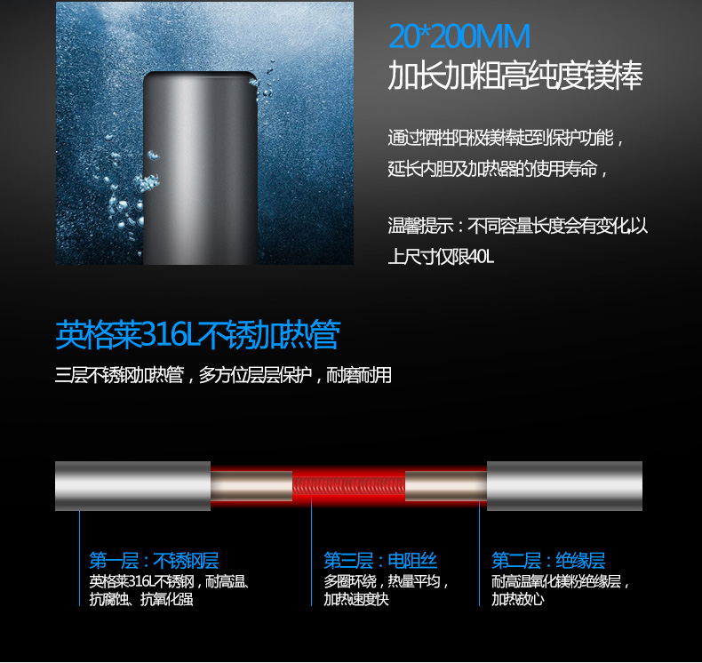 binh nong lanh Máy nước nóng điện AUX / Aux SMS-60DB01 60 lít lưu trữ từ xa tiết kiệm nước tốc độ nóng siêu mỏng thùng phẳng - Máy đun nước may nuoc nong nang luong mat troi